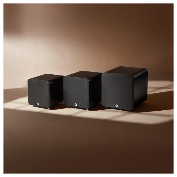 Q Acoustics Q SUB100 Subwoofer, Satin Black  -3 sizes 