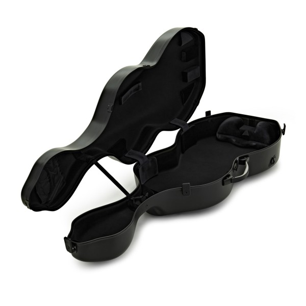 BAM 1003XL BonBon Hightech Cello Case With Wheels, Black - Open