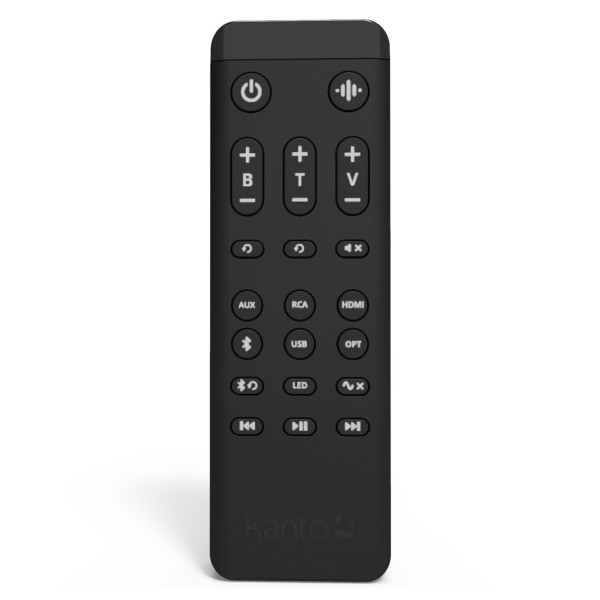 Kanto REN Powered Speakers with HDMI ARC, USB-C, and Bluetooth - Matte Black, Pair - Top