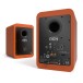 Kanto REN Bluetooth Speakers, Matte Orange - Angled Rear