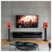 Kanto REN Powered Speakers with HDMI ARC, USB-C, and Bluetooth - Matte Orange, Pair - Lifestyle