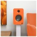 Kanto REN Powered Speakers with HDMI ARC, USB-C, and Bluetooth - Matte Orange, Pair - Lifestyle 2