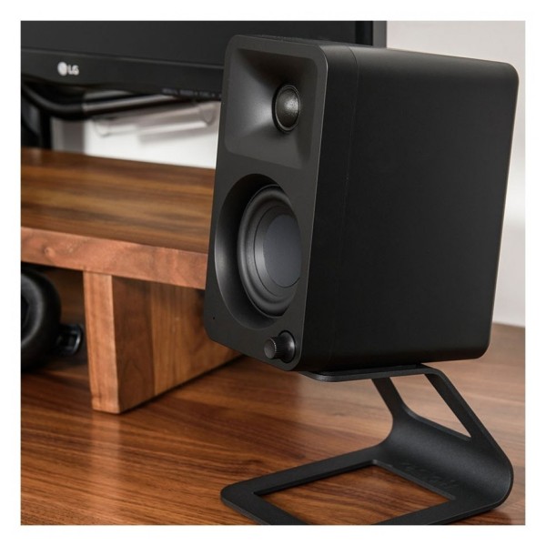 Kanto Ora Powered Reference Desktop Speakers with Bluetooth, Black - Lifestyle 2
