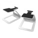 Kanto Elevated Desktop Speaker Stands (S2 Small) - White - Angled