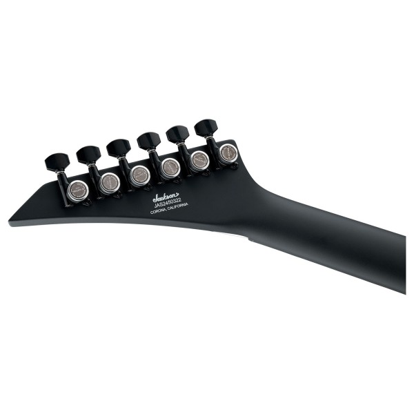 Jackson American Series Soloist SL2 DX HT, Ebony Fingerboard, Satin Black  - headstock back 