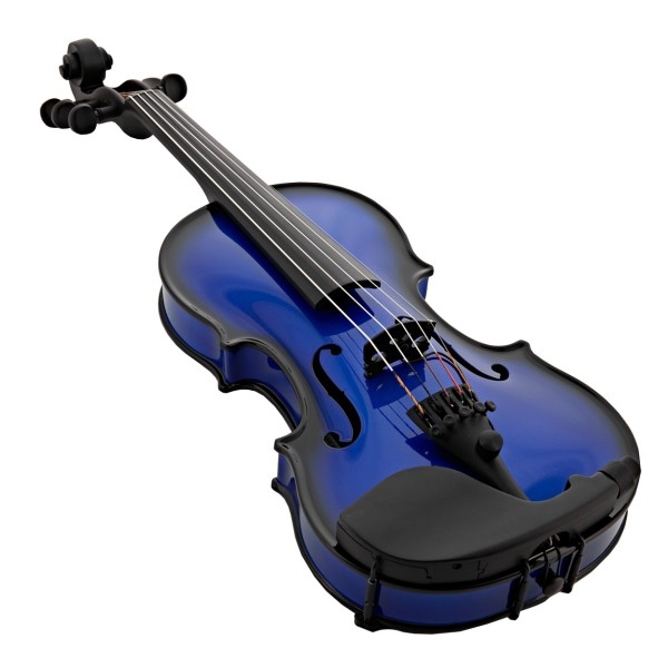 Glasser AEX Acoustic Electric 5 String Violin, Blue