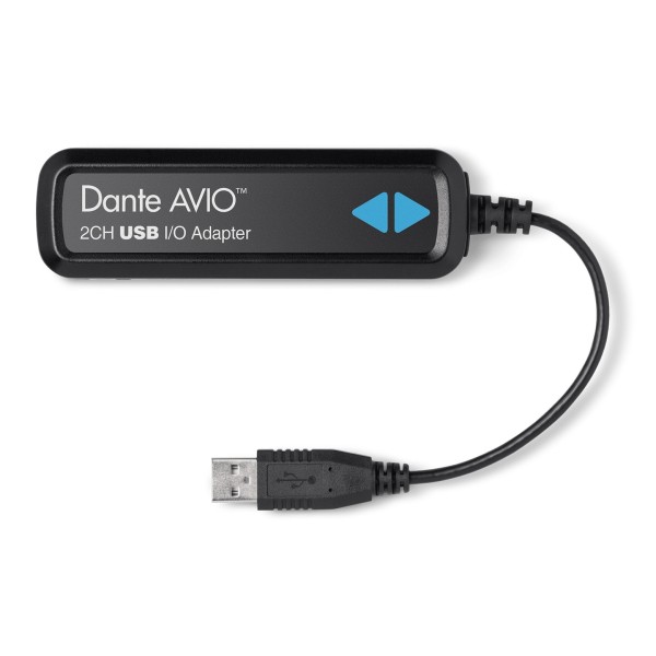 Dante AVIO USB IO Adapter 2x2 Top