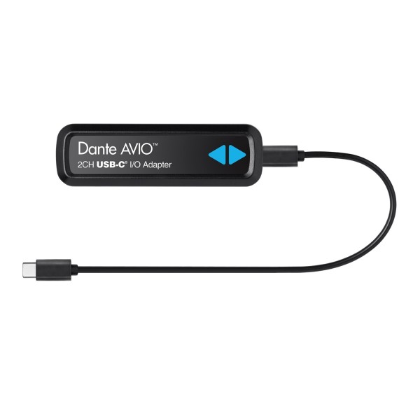 Dante AVIO USB IO Adapter 2x2 Top