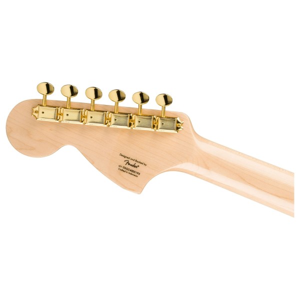 Squier Limited Edition Paranormal Troublemaker Telecaster Deluxe, Purple Metallic - headstock back 