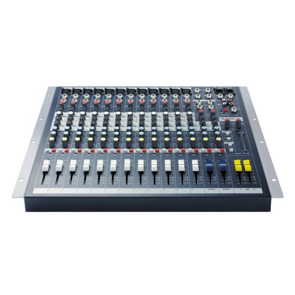 Soundcraft EPM12 Analog Mixer, Front with Rack Ears