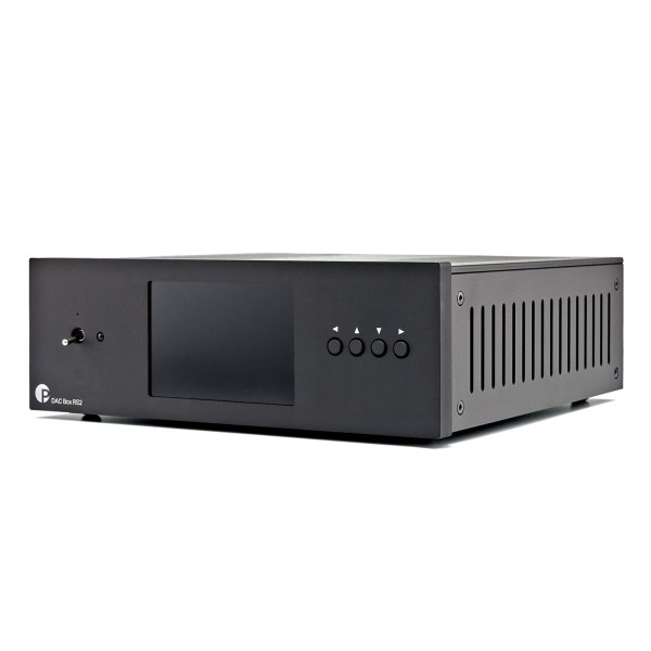 Pro-Ject DAC Box RS2 Digital Audio Converter, Black - angled