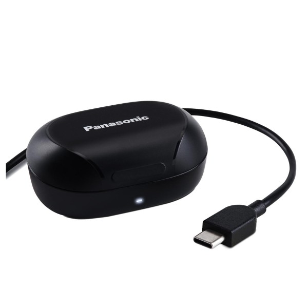Panasonic RZ-B120WDE Digital Wireless Stereo Earphones, Black - Charging cradles and USB C cable