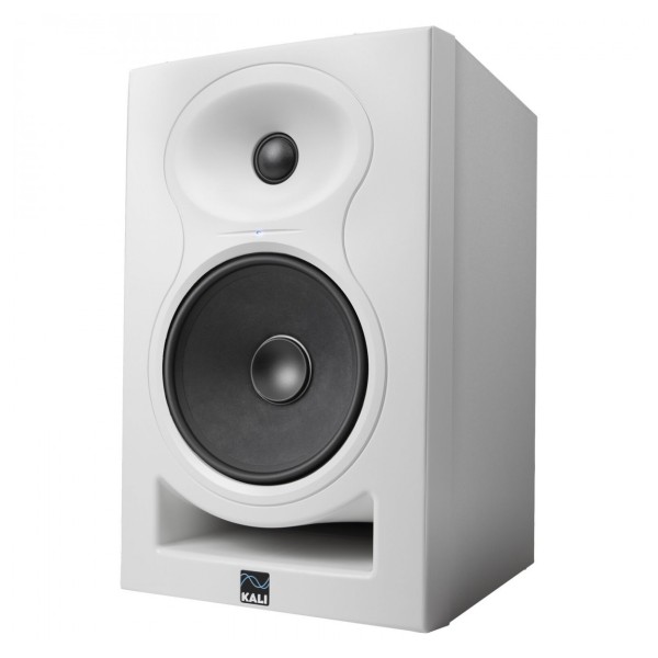 Kali Audio LP-6 2nd Wave Studio Monitor, White - Angled