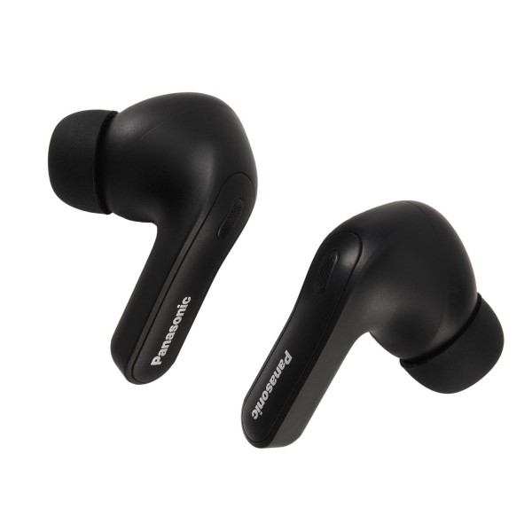 Panasonic RZ-B310WDE HNC Wireless Earphones, Black - Earphones front and back