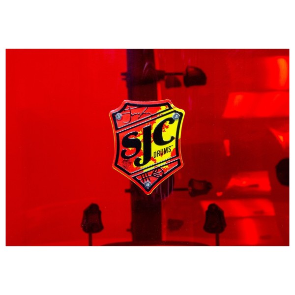 SJC Drums Josh Dun Torch 3pc Shell Pack, Acrylic Red