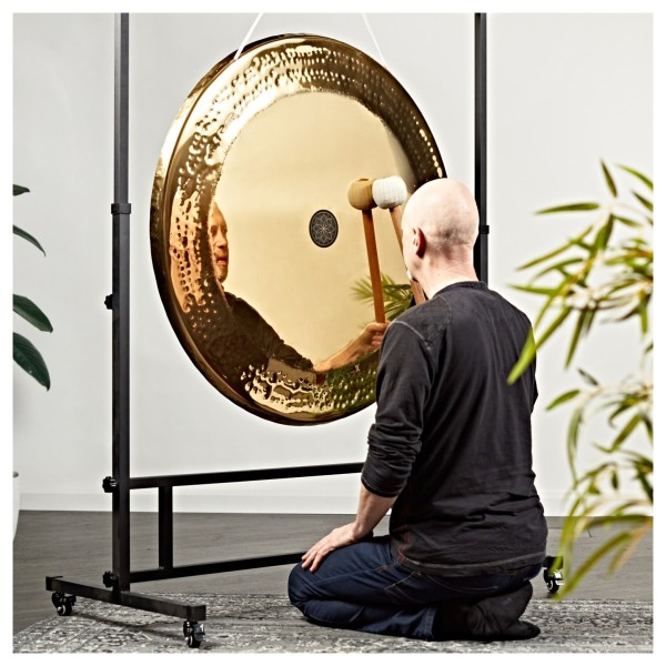 Gear4music Life Steel Gong with Carry Bag & Adjustable Stand