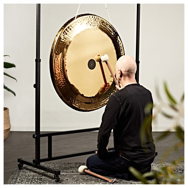 Gear4music Life Steel Gong with Carry Bag & Adjustable Stand
