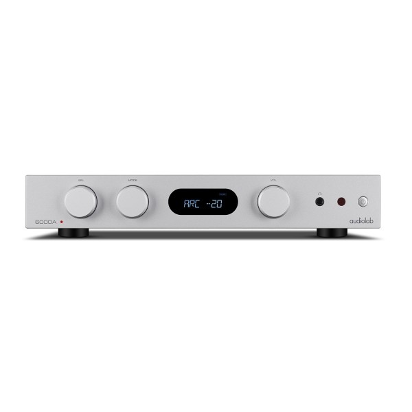 Audiolab 6000A MKII Integrated Amplifier, Aluminium Silver - front sq 