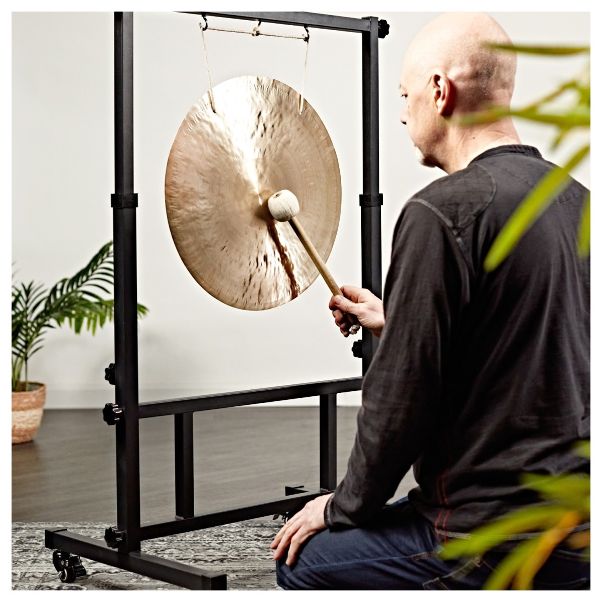 Gear4music Life 18 Inch Wind Gong With Carry Bag & Adjustable Stand 