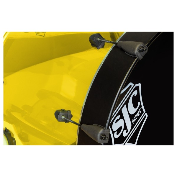 SJC Drums Josh Dun Torch 3pc Shell Pack, Yello Acrylic