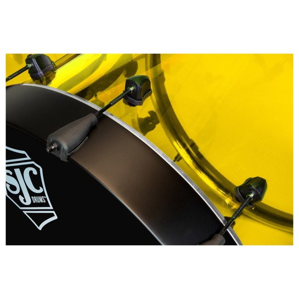 SJC Drums Josh Dun Torch 3pc Shell Pack, Yello Acrylic