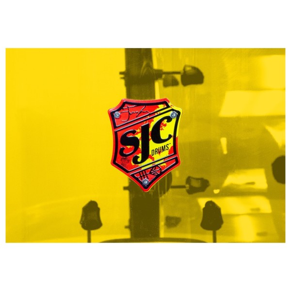 SJC Drums Josh Dun Torch 3pc Shell Pack, Yello Acrylic