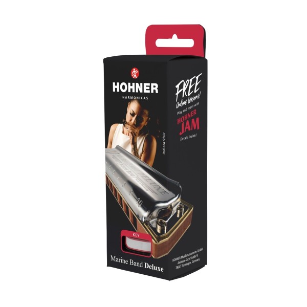 Hohner Marine Band Deluxe Harmonica, Bb