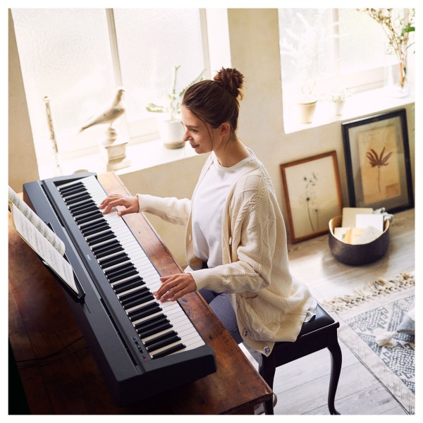 Yamaha P45 Digital Piano, Black