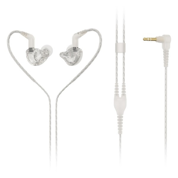 Behringer MO240-CL PRO Dual-Driver In-Ear Monitoring Earphones 3.5mm Jack, Clear