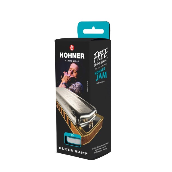 Hohner Blues Harp MS Harmonica, Ab - Box
