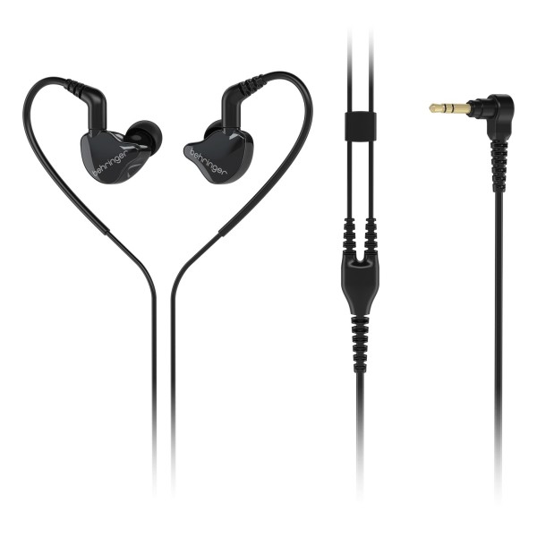 Behringer MO240-CK PRO Dual-Driver In-Ear Monitoring Earphones 3.5mm Jack, Black