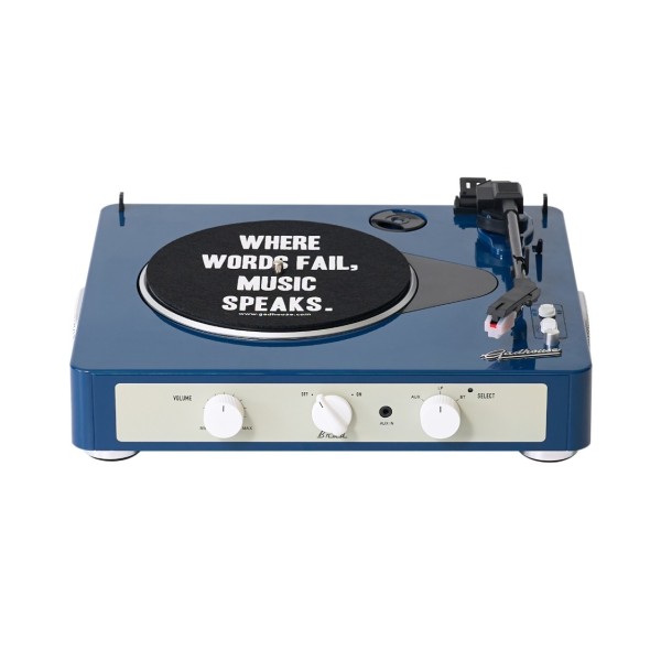 Gadhouse Brad MK2 Turntable with Bluetooth, Navy - Front