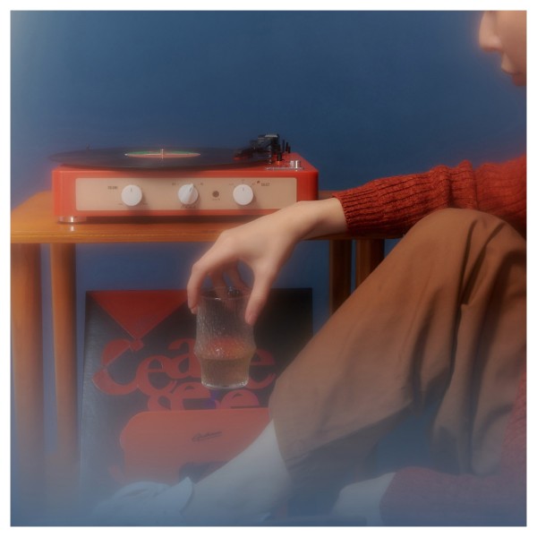 Gadhouse Brad MKII Record Player with Bluetooth, Tangerine - Lifestyle 2