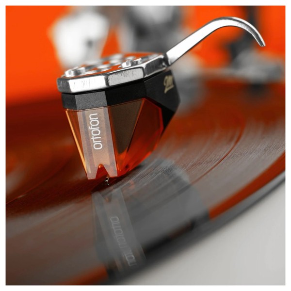Ortofon 2M Bronze Moving Magnet Cartridge - Lifestyle Image, mounted 