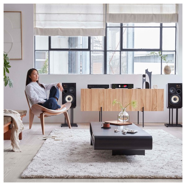 Arcam Radia SA35 Streaming Integrated Amplifier, Black - lifestyle