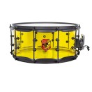 SJC Drums Josh Dun Torch 14 x 6.5'' Snare Drum, Yellow Acrylic