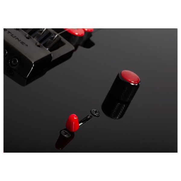 Schecter Sunset EverTune EX, Red Dawn - knobs