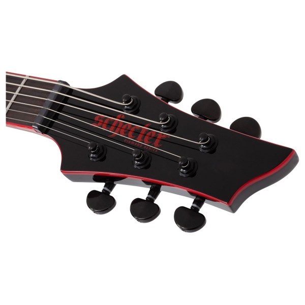 Schecter Sunset EverTune EX, Red Dawn - headstock 