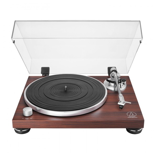 Audio Technica AT-LPW50BTRW Wireless Belt-Drive Turntable, Rosewood
