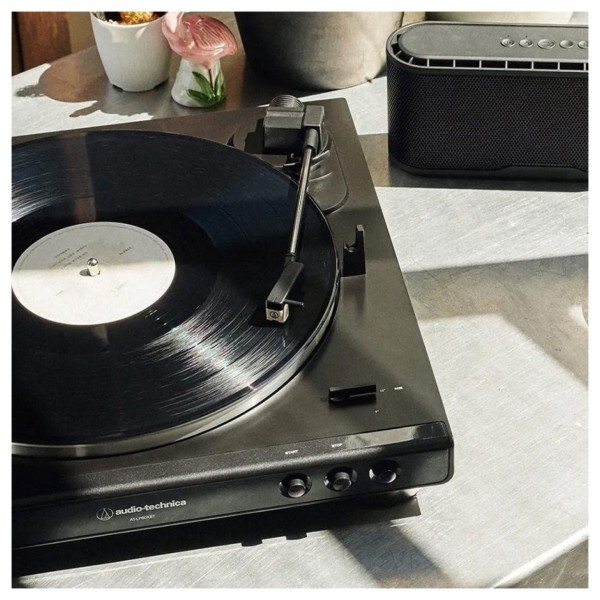 Audio Technica AT-LP60X-BT Bluetooth Turntable, Black - Lifestyle image