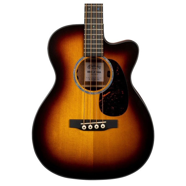 Martin 000CJrE Acoustic Bass, Burst - body 