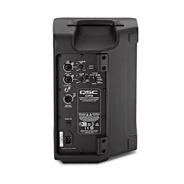QSC CP8 8 Inch Active PA Speaker Back