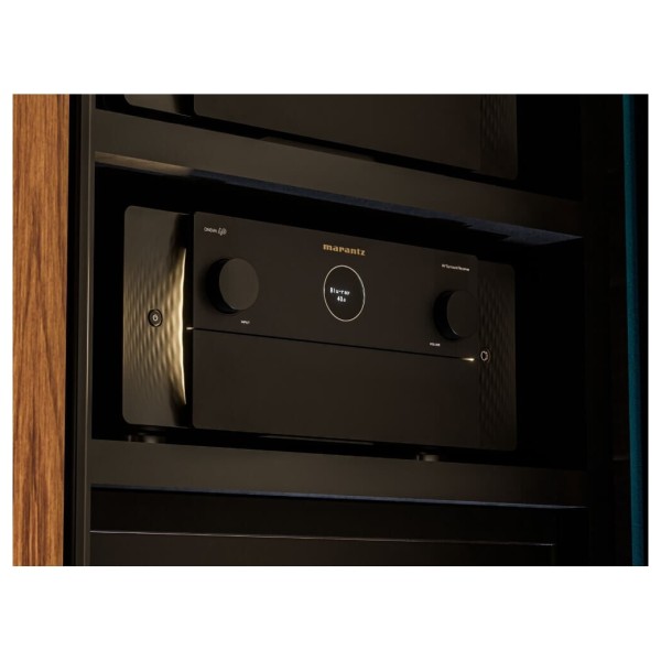 Marantz Cinema 40 AV Receiver, Black - Lifestyle Image, Home Cinema Rack