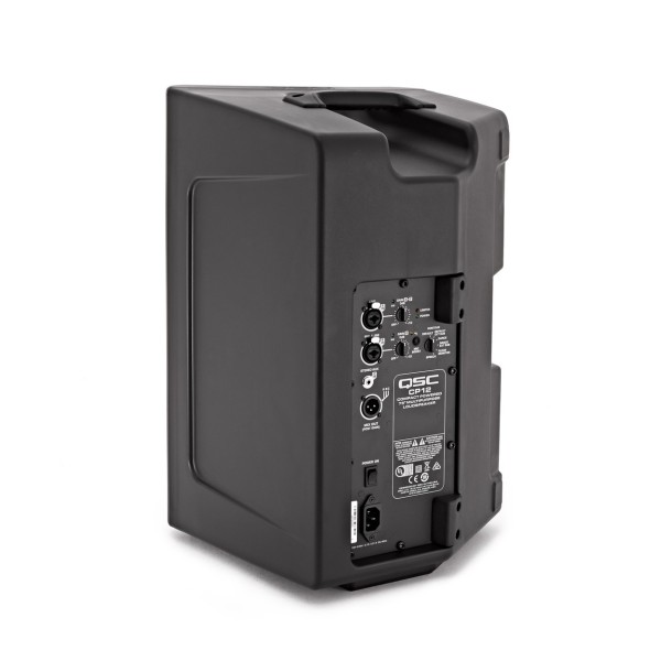 QSC CP12 12 Inch Active PA Speaker Back Angle