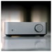 WiiM Vibelink Amplifier, Silver - reflective