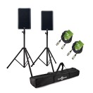 QSC K10.2 10'' Active PA Speaker Bundle with Stands and Cables