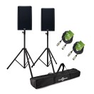 QSC K12.2 12'' Active PA Speaker Bundle with Stands and Cables