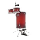 Cocktail Drum Kit by Gear4music, Redburst - Nearly New