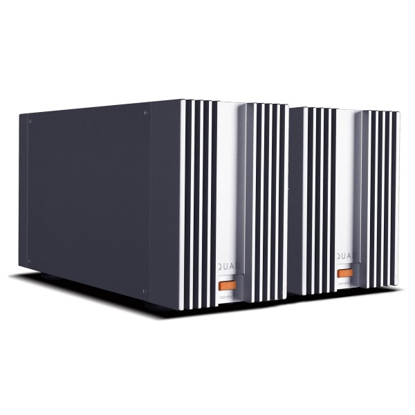 Quad 303 Power Amplifier (2024), Silver - dual amp front 