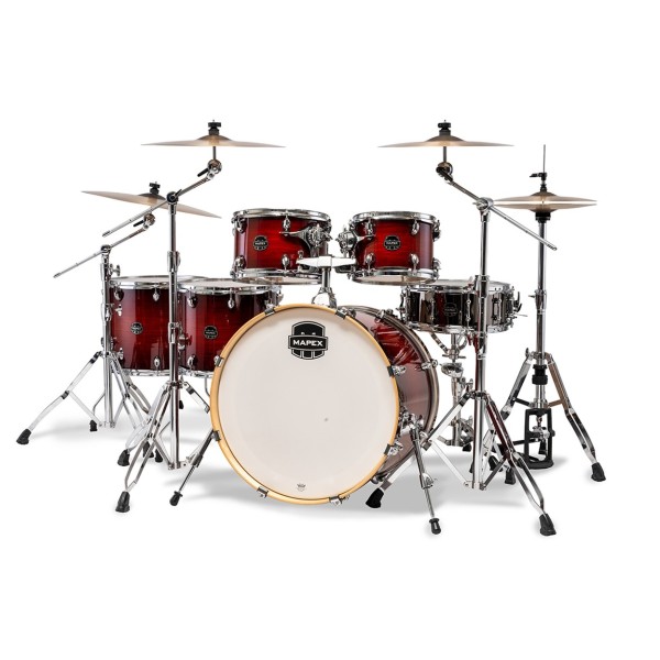 Mapex Armory 22'' LA Fusion 6pc Shell Pack, Red Onyx Burst